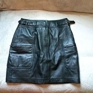 INC Leather Mini Skirt
